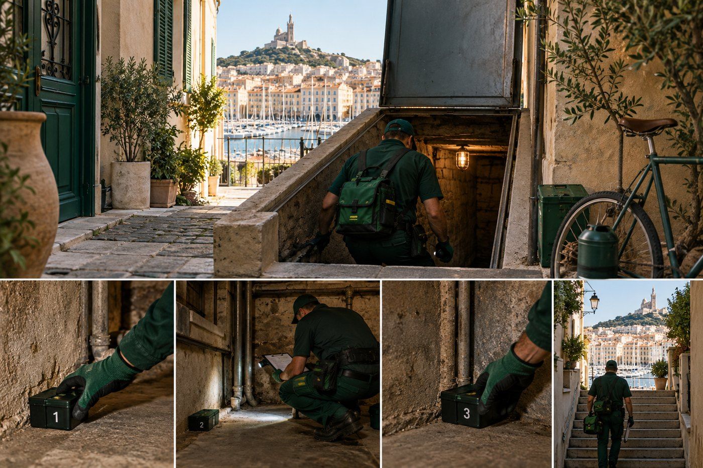 Étapes d'une dératisation à Marseille